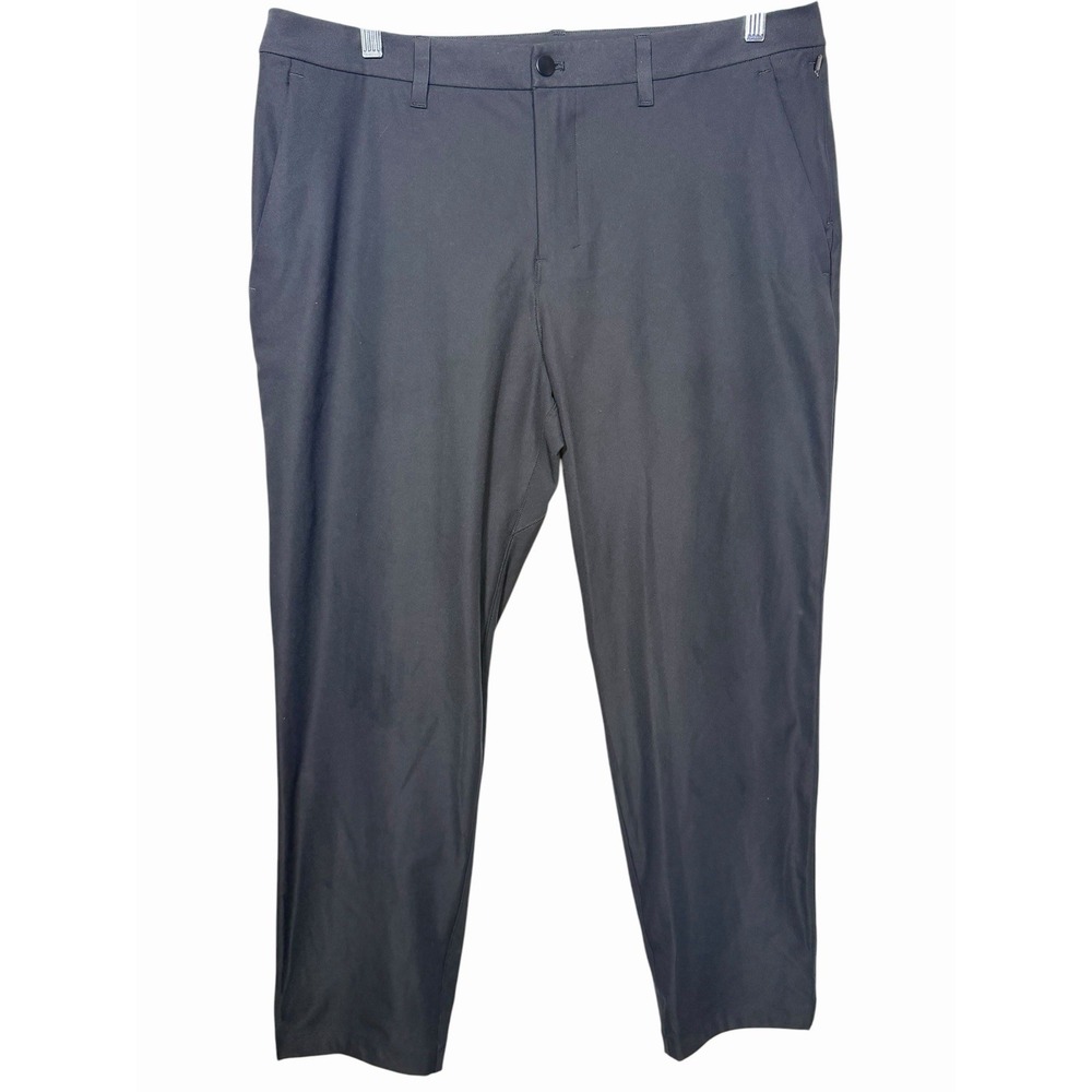 Lululemon ABC Classic Fit Pants 36 Black Warpstreme Golf Travel Work Techwear